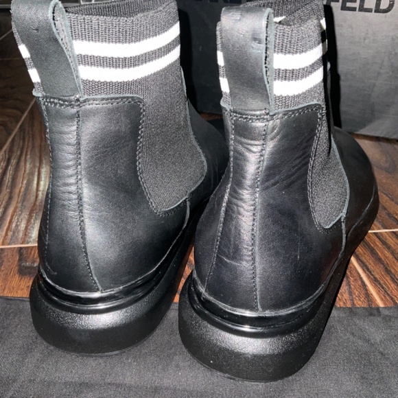 Karl LAGERFELD Men’s Ankle Leather Boot - Picture 4 of 6